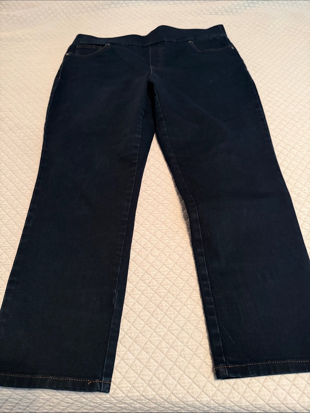 Style & Co. Dark Navy Ankle-Length Straight Jeans